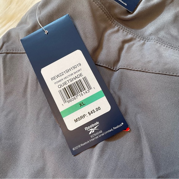 Reebok Power Vector Shorts - NWT - Size XL - Quietshade - Picture 11 of 12